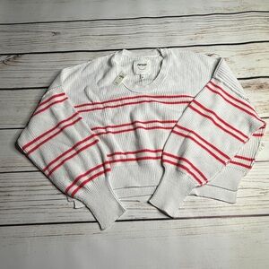 Aerie Classic White Knit Sweater